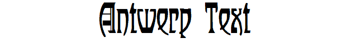 Antwerp Text font